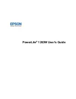 Epson PowerLite 1263 User Manual предпросмотр