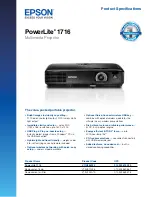 Epson PowerLite 1716 Brochure preview