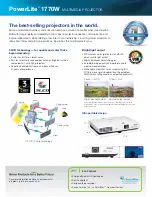 Предварительный просмотр 2 страницы Epson PowerLite 1770W Brochure & Specs