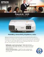 Epson PowerLite 1835 Brochure & Specs preview