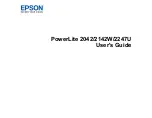 Preview for 1 page of Epson PowerLite 2042 User Manual