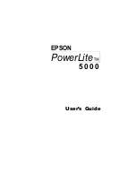 Epson PowerLite 5000 User Manual preview