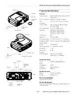 Epson PowerLite 600p Product Information предпросмотр