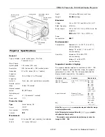 Epson PowerLite 7000 Product Information preview