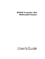 Epson PowerLite 703C User Manual предпросмотр