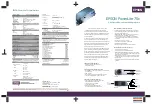 Предварительный просмотр 1 страницы Epson PowerLite 70c Specifications