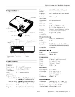 Предварительный просмотр 1 страницы Epson PowerLite 750c Manual