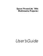 Epson PowerLite 760c User Manual предпросмотр