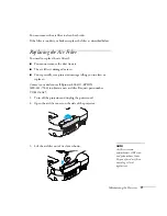 Предварительный просмотр 71 страницы Epson PowerLite 79 User Manual