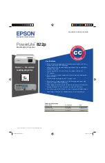 Epson PowerLite 822p Brochure preview