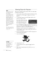 Предварительный просмотр 42 страницы Epson PowerLite 822p User Manual