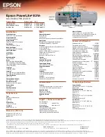 Предварительный просмотр 4 страницы Epson POWERLITE 83V+ Brochure & Specs