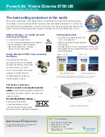 Preview for 2 page of Epson PowerLite 8700 UB Brochure