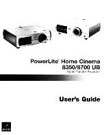 Epson PowerLite 8700 UB User Manual preview