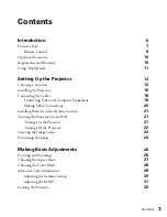 Preview for 3 page of Epson PowerLite 8700 UB User Manual