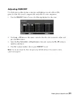 Preview for 31 page of Epson PowerLite 8700 UB User Manual