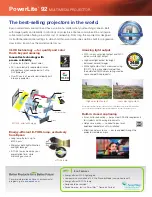 Preview for 2 page of Epson PowerLite 92 Specifications