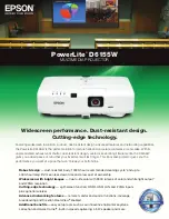 Epson PowerLite D6155W Brochure preview