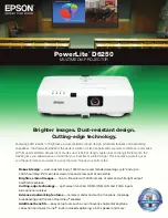 Epson PowerLite D6250 Brochure preview