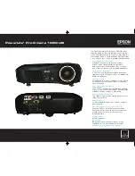 Epson PowerLite Home Cinema 1080 UB Specification Sheet preview