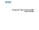 Epson PowerLite Home Cinema 3900 User Manual preview