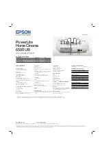 Preview for 2 page of Epson PowerLite Home Cinema 6500 UB Brochure