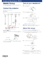 Epson PowerLite Home Cinema 705HD Quick Setup Manual предпросмотр