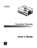 Epson PowerLite Presenter - Projector/DVD Player Combo User Manual preview