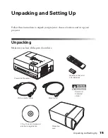 Предварительный просмотр 15 страницы Epson PowerLite Presenter - Projector/DVD Player Combo User Manual