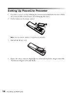 Preview for 18 page of Epson PowerLite Presenter - Projector/DVD Player Combo User Manual