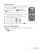 Preview for 25 page of Epson PowerLite Presenter - Projector/DVD Player Combo User Manual