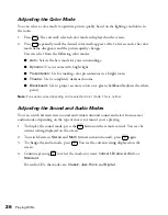 Preview for 26 page of Epson PowerLite Presenter - Projector/DVD Player Combo User Manual