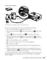 Предварительный просмотр 31 страницы Epson PowerLite Presenter - Projector/DVD Player Combo User Manual