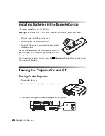 Предварительный просмотр 22 страницы Epson PowerLite Pro Cinema 7100 User Manual