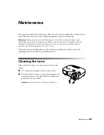 Предварительный просмотр 47 страницы Epson PowerLite Pro Cinema 800 User Manual