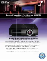 Предварительный просмотр 2 страницы Epson PowerLite Pro Cinema 9500 UB Brochure