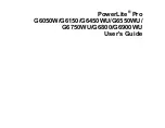 Epson PowerLite Pro G6050W User Manual preview