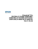 Предварительный просмотр 1 страницы Epson PowerLite Pro Z10000UNL User Manual