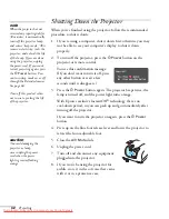 Предварительный просмотр 42 страницы Epson PowerLite S5 Series User Manual