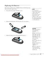 Предварительный просмотр 49 страницы Epson PowerLite S5 Series User Manual