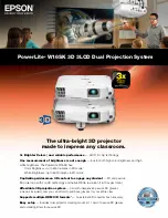 Epson PowerLite W16SK Product Specifications предпросмотр