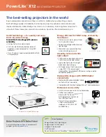 Preview for 2 page of Epson PowerLite X12 Brochure & Specs