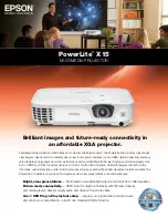 Epson PowerLite X15 Brochure & Specs preview