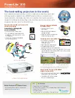 Preview for 3 page of Epson PowerLite X15 Brochure & Specs