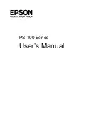 Epson PS-100 Series User Manual preview