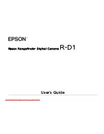 Preview for 1 page of Epson r-d1 - Rangefinder Digital Camera User Manual