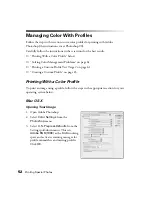 Preview for 52 page of Epson R1800 - Stylus Photo Color Inkjet Printer User Manual