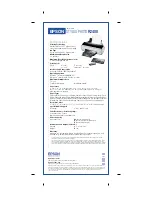 Preview for 2 page of Epson R2400 - Stylus Photo Color Inkjet Printer Specification Sheet