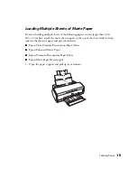 Preview for 15 page of Epson R2400 - Stylus Photo Color Inkjet Printer User Manual