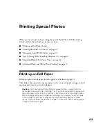 Preview for 43 page of Epson R2400 - Stylus Photo Color Inkjet Printer User Manual